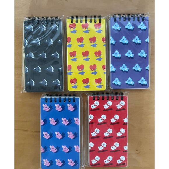 NEW! BTS BT21 Official Authentic Goods Spring Notebook 5Set - Picture 6 of 9